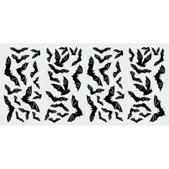 RoomMates Halloween Black Bats Peel & Stick Wall Decals
